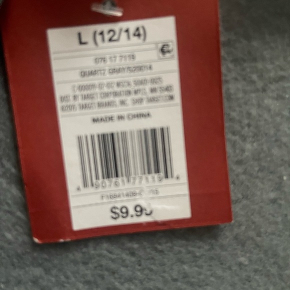 Mossimo Supply Co. Marble Gray Tee with Yellow Pocket - Picture 4 of 4